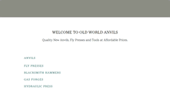 Desktop Screenshot of oldworldanvils.com