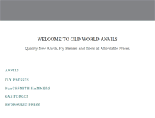 Tablet Screenshot of oldworldanvils.com